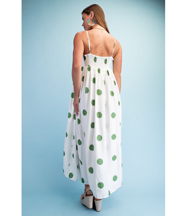Emma Green Polka Dot Maxi Dress