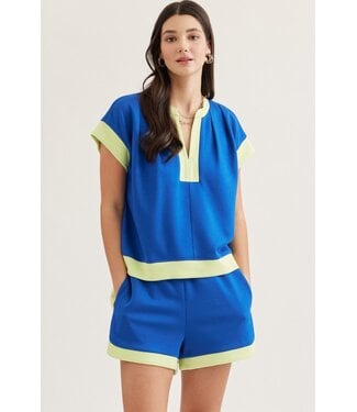 Entro Sam Royal Contrast Top