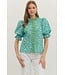 Victoria Green Animal Top