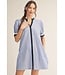 Chelsea Blue Striped Dress