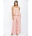 Summer Pink Wavy Stripe Bottoms
