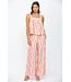 Summer Pink Wavy Stripe Top