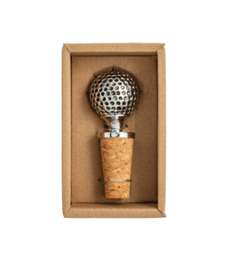 Golf Ball Metal Bottle Stopper