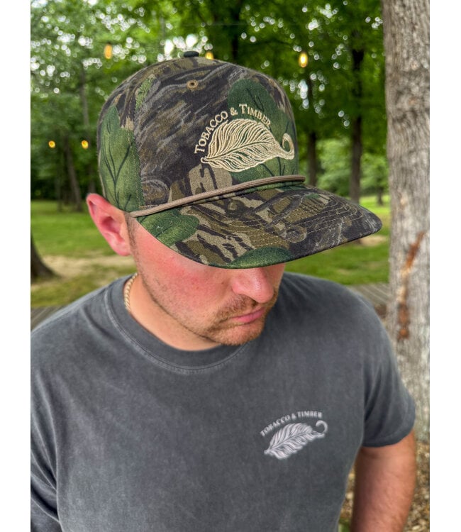 Tobacco & Timber Full Foliage Goat Rope Hat