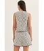 Sherry White Polka Dot Cropped Top