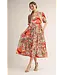 Amanda Blush Tropical Midi Dress