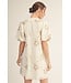 Shelly Off White Floral Dress