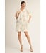 Shelly Off White Floral Dress