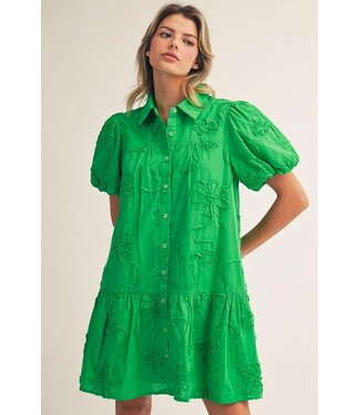 Jodifl Hannah Kelly Green Floral Dress