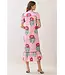 Lilly Pink Floral Midi Dress