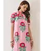 Lilly Pink Floral Midi Dress