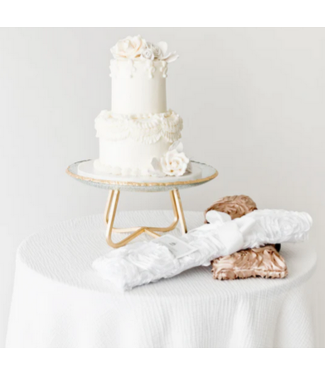 White Rosettes Wedding Knife