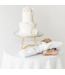 White Rosettes Wedding Knife