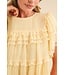 Georgia Butter Yellow Lace Top
