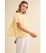 Georgia Butter Yellow Lace Top