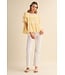 Georgia Butter Yellow Lace Top