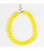 Sugar Bead Yellow Necklace