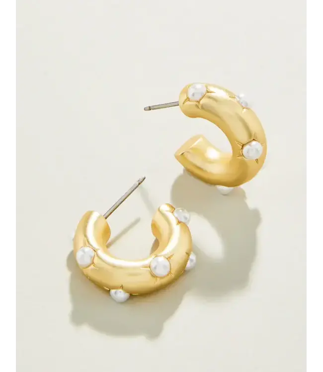 Spartina Chubby Hoop Earrings Gold