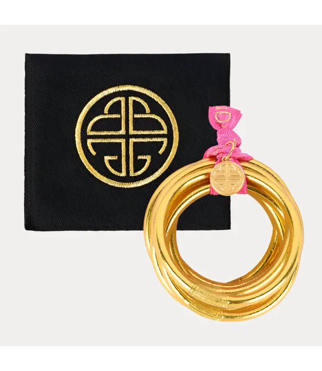 BuDhaGirl Gold All Weather Bangles Serenity Prayer