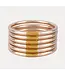 BuDhaGirl Champagne All Weather Bangles Serenity Prayer