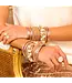 BuDhaGirl Champagne All Weather Bangles Serenity Prayer