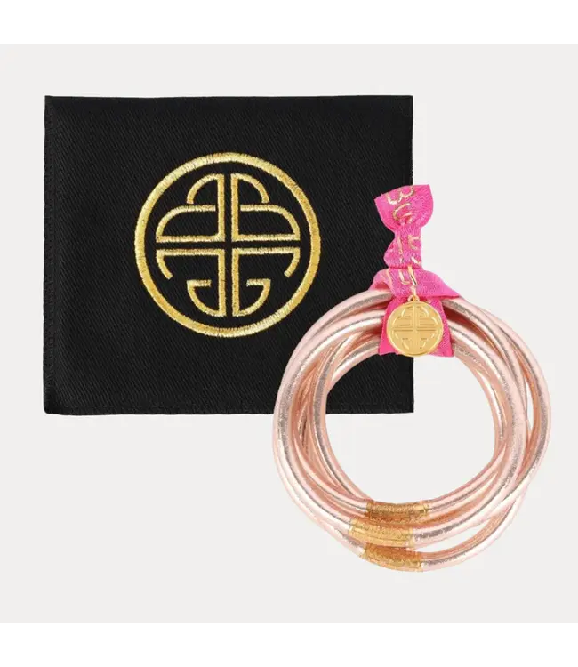BuDhaGirl Champagne All Weather Bangles Serenity Prayer