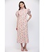 Jane Cream Floral Midi Dress