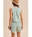 Elaine Pine Geometric Print Vest Top