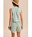 Elaine Pine Geometric Print Shorts