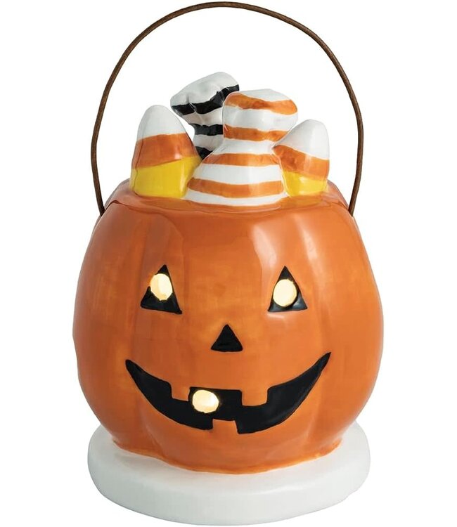Jack-O-Lantern Basket Light Up Sitter