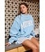 Mother Sky Blue Reversible Sweatshirt Top