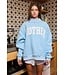 Mother Sky Blue Reversible Sweatshirt Top