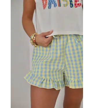 Poppy & Pine Lemon Drop Ruffle Short