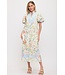 April White Floral Maxi Dress