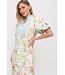 April White Floral Maxi Dress