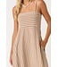 Astir Mocha Striped Maxi Dress