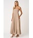 Astir Mocha Striped Maxi Dress