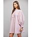 Poppy Dusty Lilac Striped Floral Dress