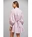 Poppy Dusty Lilac Striped Floral Dress
