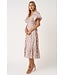Katelyn Pink Floral Midi Dress