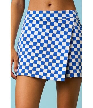 Mittoshop Jesse Royal Checkered Mini Skort