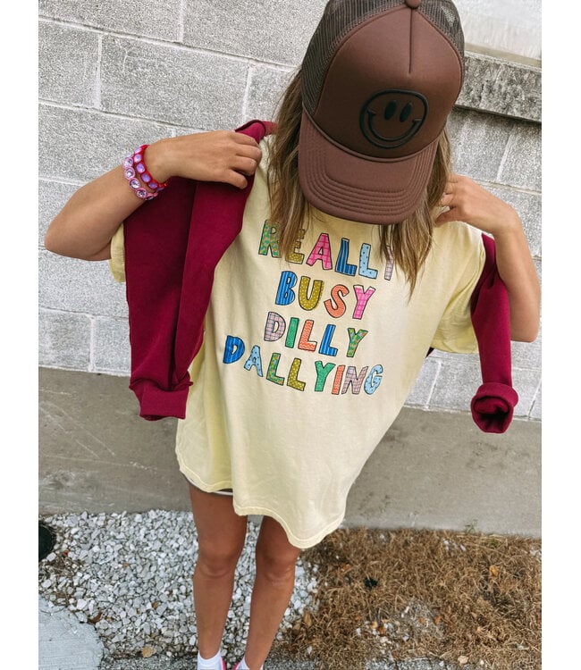 Dilly Dallying Butter Yellow Tee