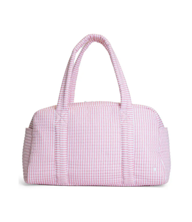 Pimlico Stripe Dusty Rose Quilted Grande Duffel