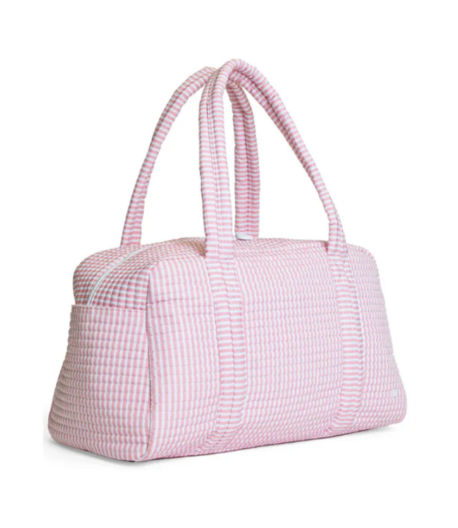 Pimlico Stripe Dusty Rose Quilted Grande Duffel