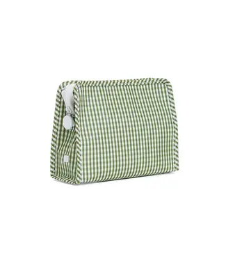 TRVL DESIGN Gingham Moss Roadie Medium Zip Pouch