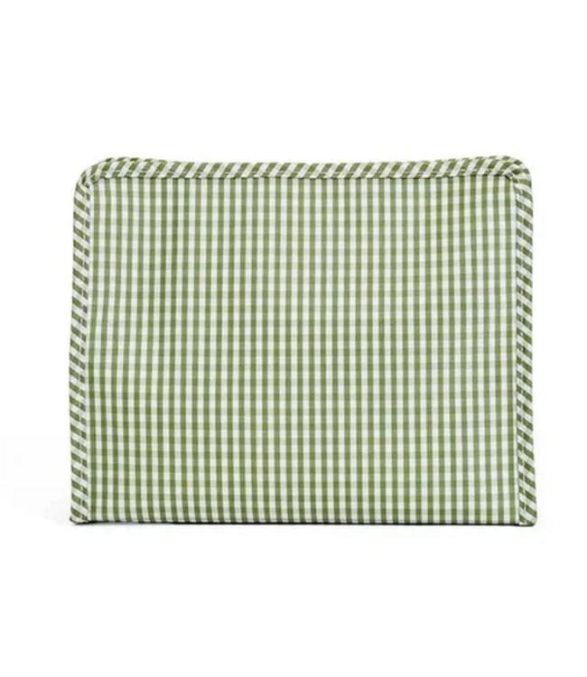 Gingham Moss Roadie Medium Zip Pouch