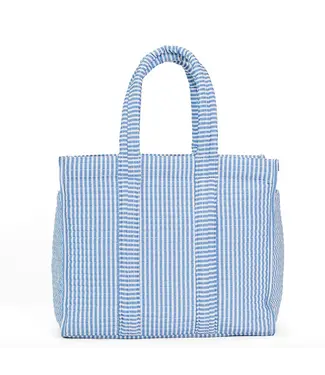 TRVL DESIGN Pimlico Stripe Chambray Quilted Go Go Tote