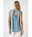 Shelly Light Denim Chambray Tank Top
