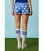 Lexie Royal Polka Dot Mini Skort