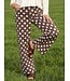 JoJo Brown Wide Leg Polka Dot Pants